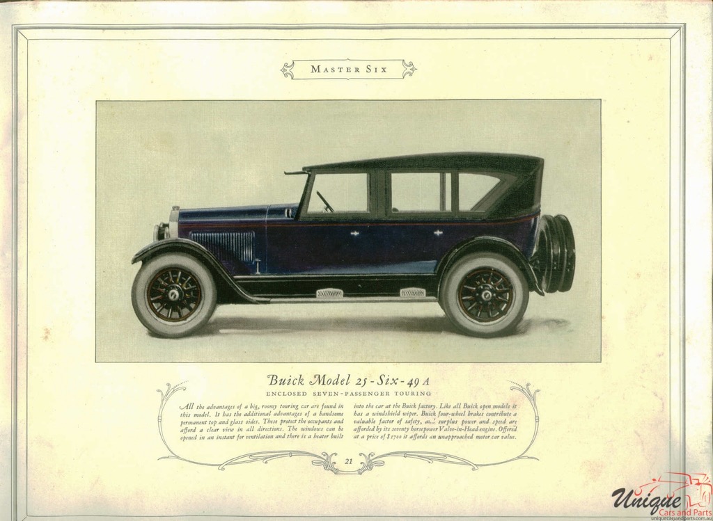 1925 Buick Prestige Brochure Page 27